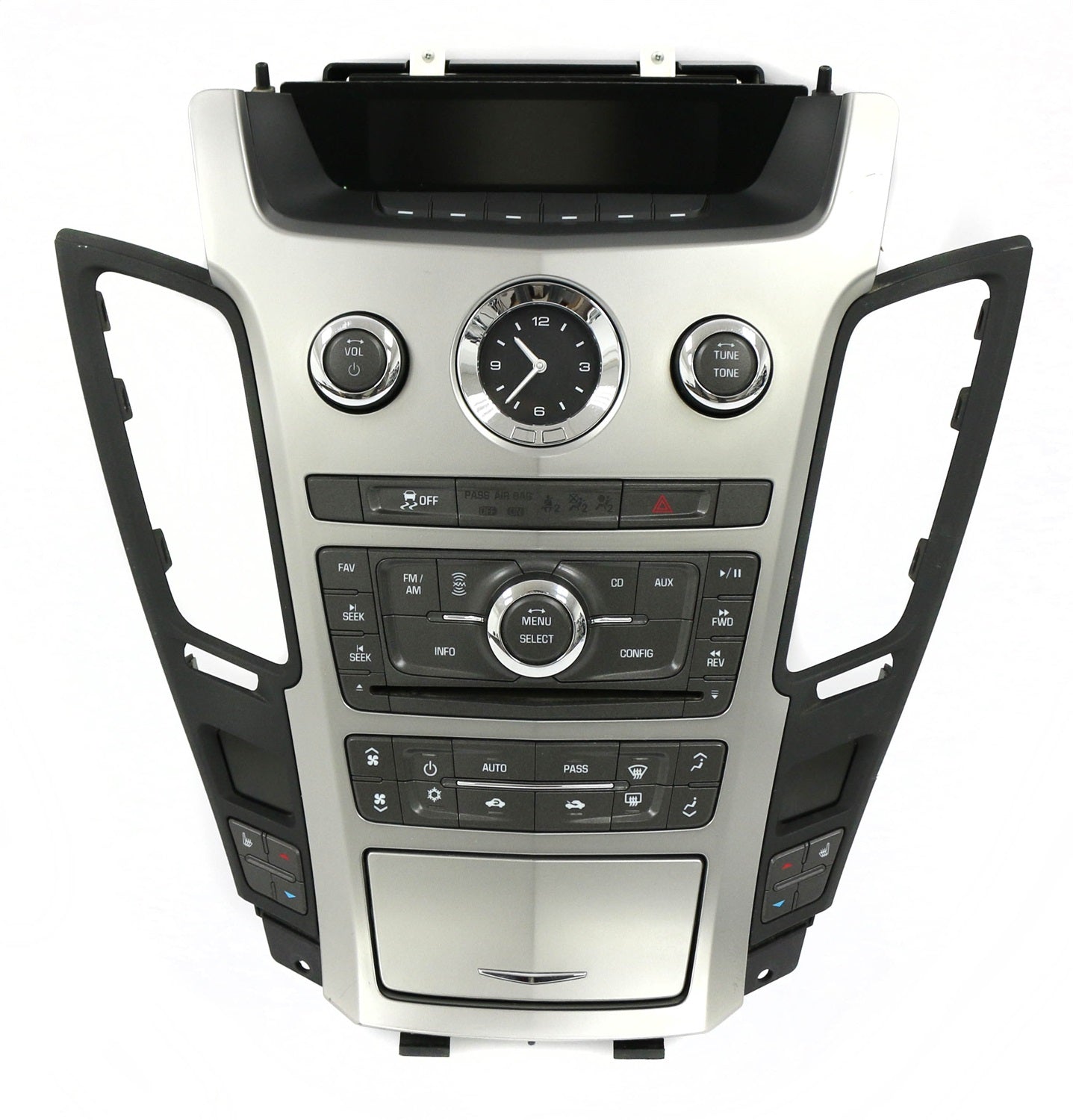 1 Factory Radio 638-03780-NOA Control Panel; Remanufactured; Silver; OE Part Number: 22748643; 1 Factory Radio 638-03780-NOA