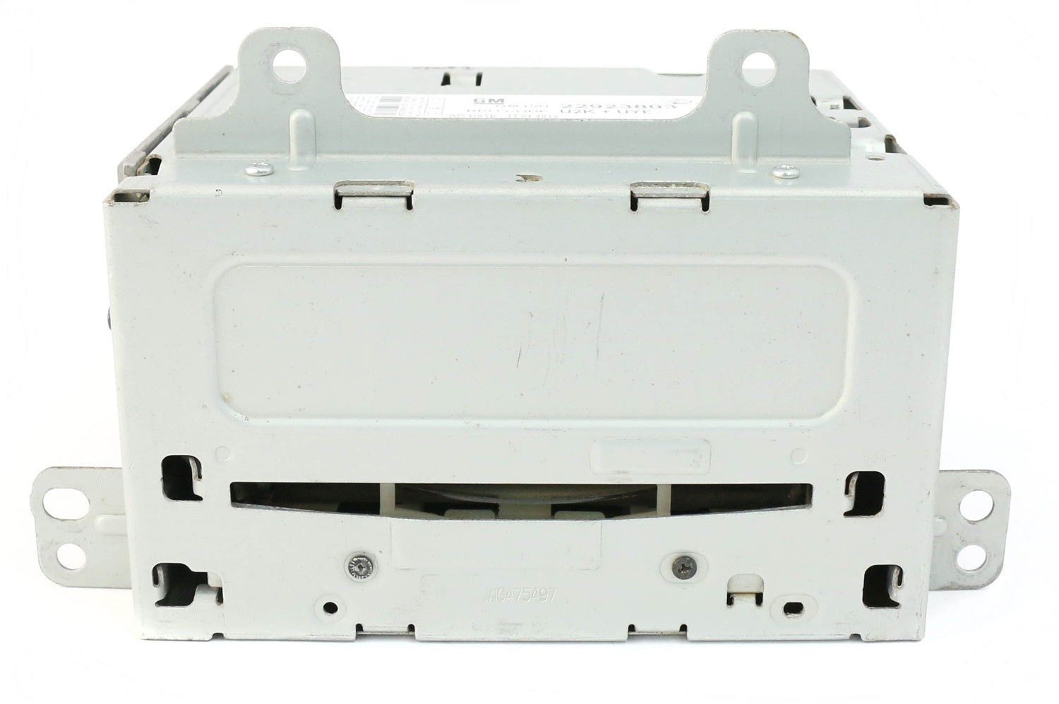 1 Factory Radio 638-04034-NOA AM FM XM Radio MP3 CD Player; Remanufactured; Metal; OE Part Number: 22923803; 1 Factory Radio 638-04034-NOA