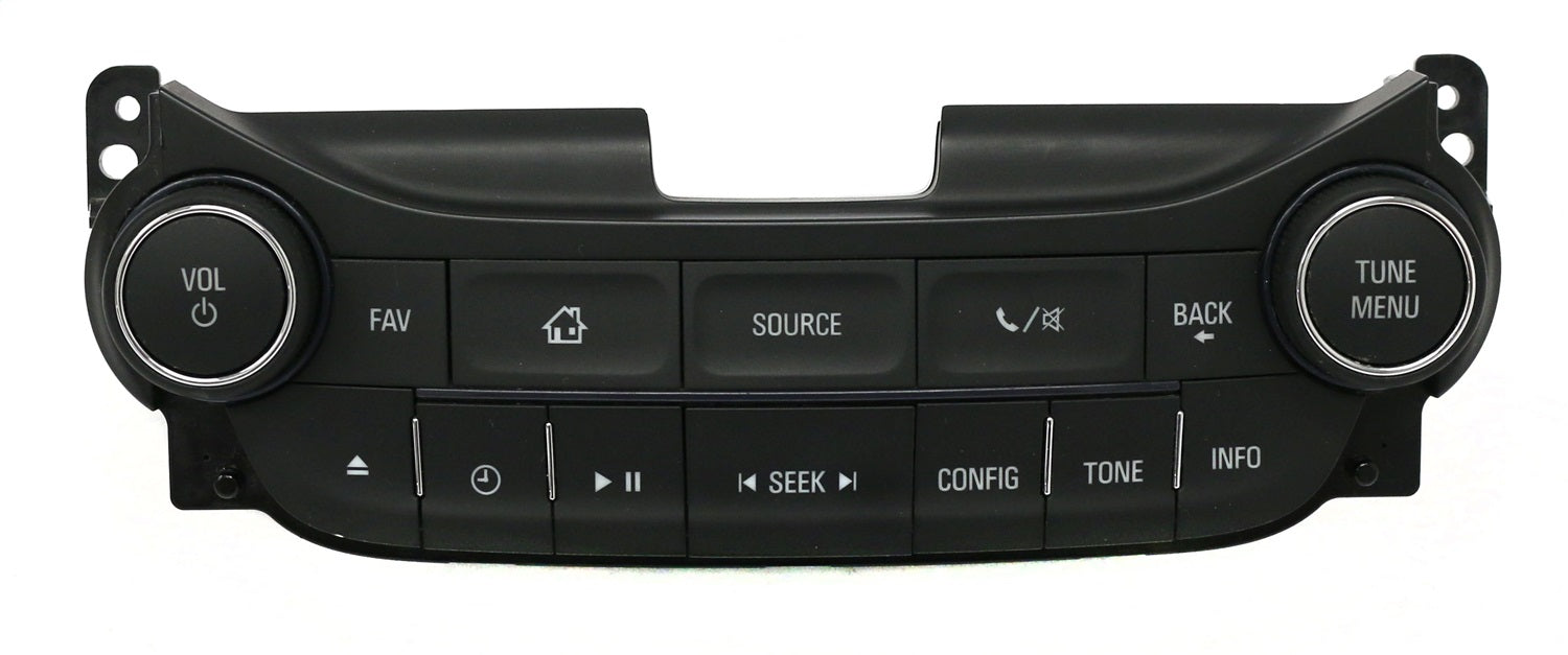 1 Factory Radio 638-04305-NOA Radio Control Panel; Remanufactured; Black; OE Part Number: 23168355; 1 Factory Radio 638-04305-NOA