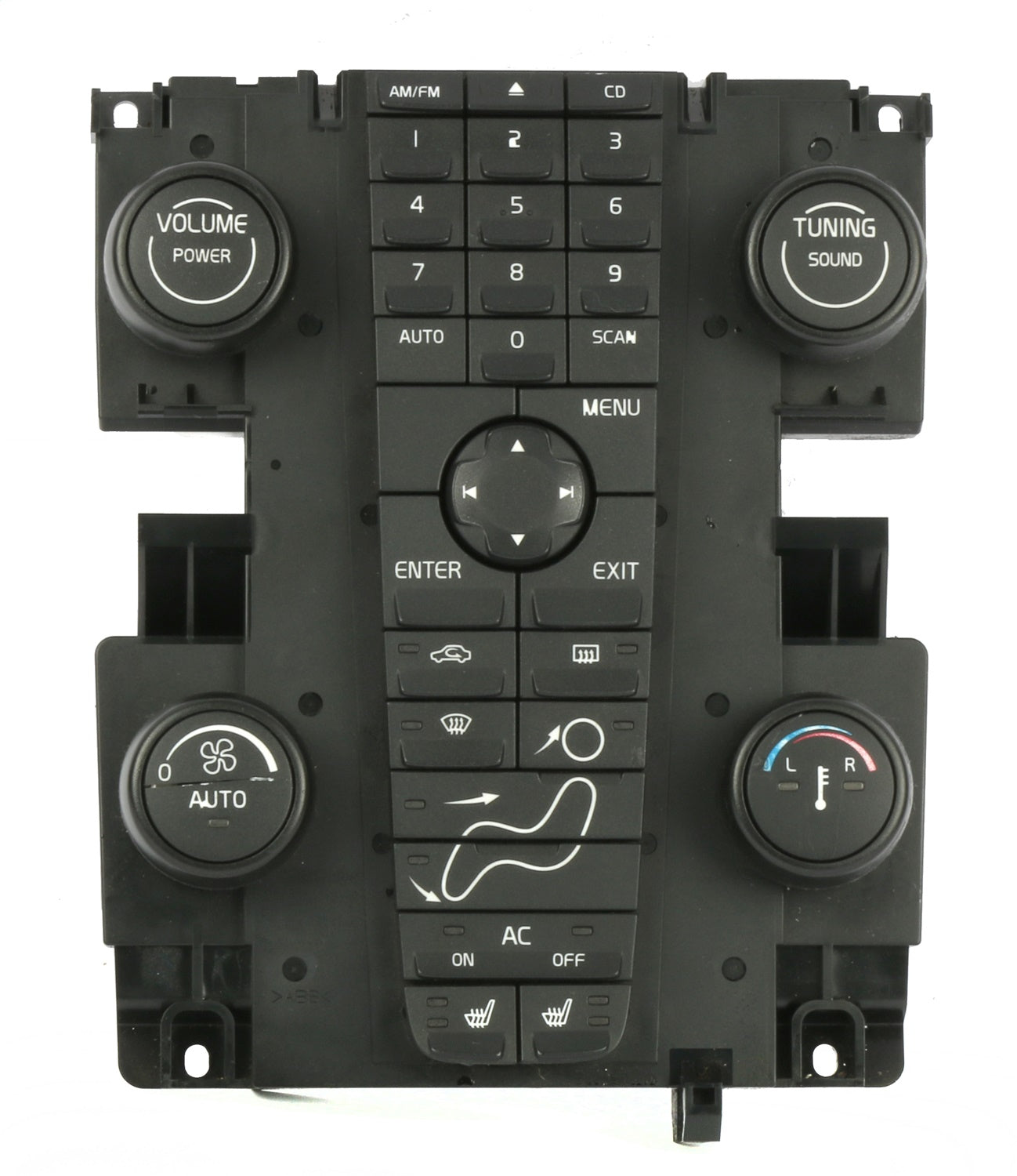 1 Factory Radio 638-50485-NOA2 Audio/Climate Control Panel; Remanufactured; Black; OE Part Number: 8697670; 1 Factory Radio 638-50485-NOA2