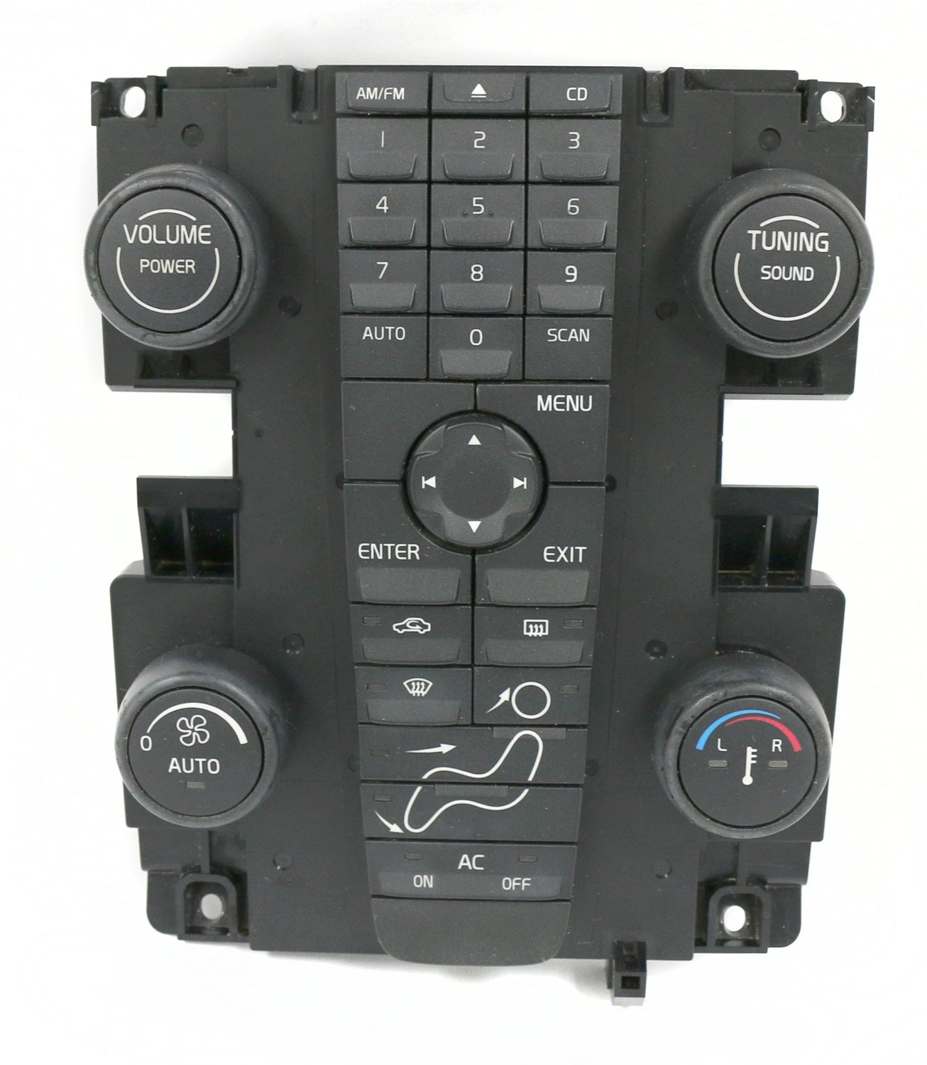 1 Factory Radio 638-50487-NOA Control Panel; Remanufactured; Black; OE Part Number: 8697155; 1 Factory Radio 638-50487-NOA