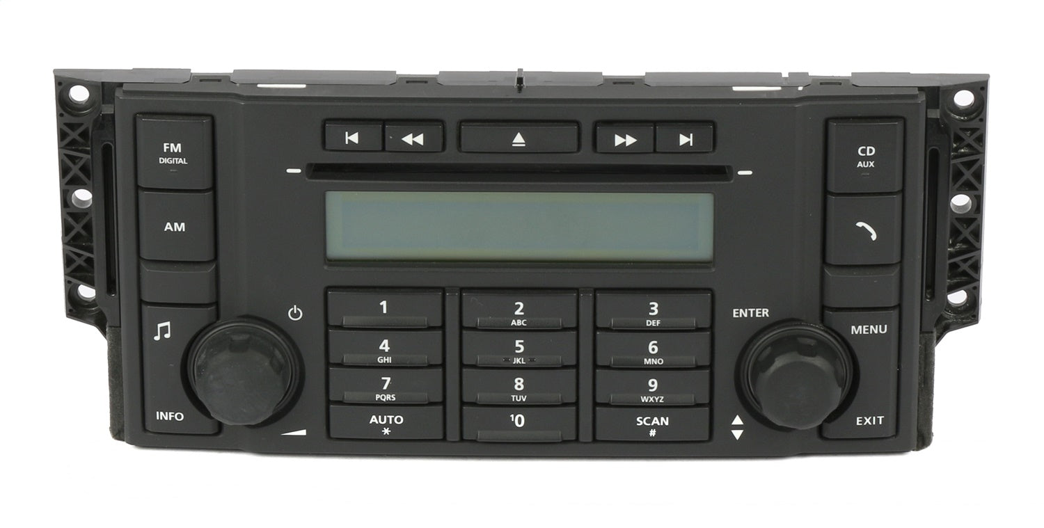 1 Factory Radio 638-50750-NOA2 Control Panel; Remanufactured; Black; OE Part Number: 6H52-18845-AC; 1 Factory Radio 638-50750-NOA2
