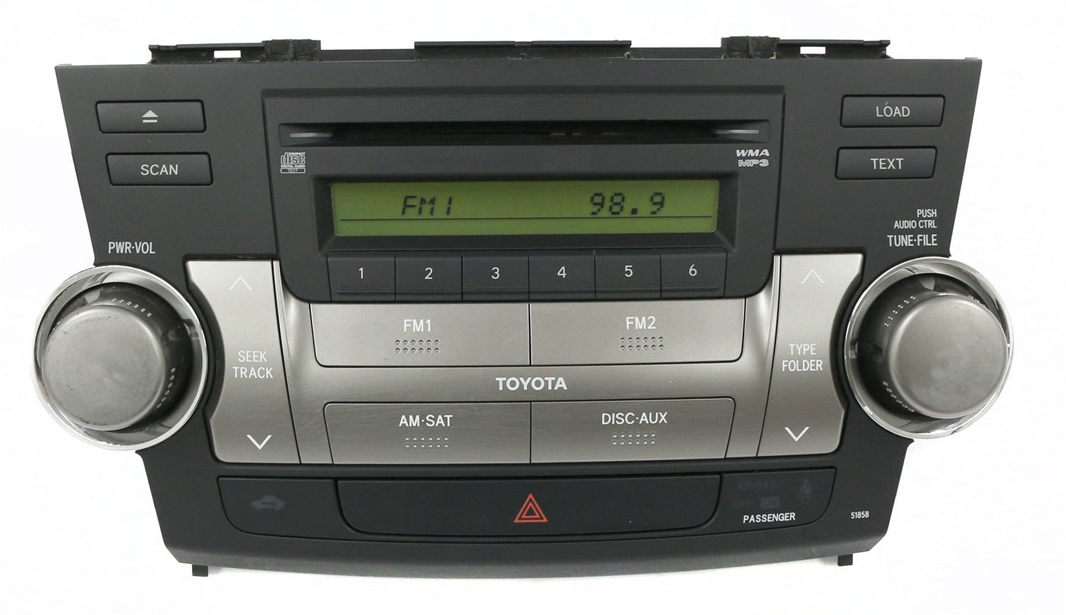 1 Factory Radio 638-50898-NOA AM FM Radio WMA MP3 CD Player 1 Factory Radio 638-50898-NOA