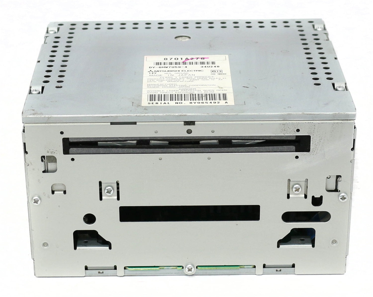 1 Factory Radio 638-50947-NOA AM FM Radio CD Player; Remanufactured; Metallic; OE Part Number: 8701A278; 1 Factory Radio 638-50947-NOA