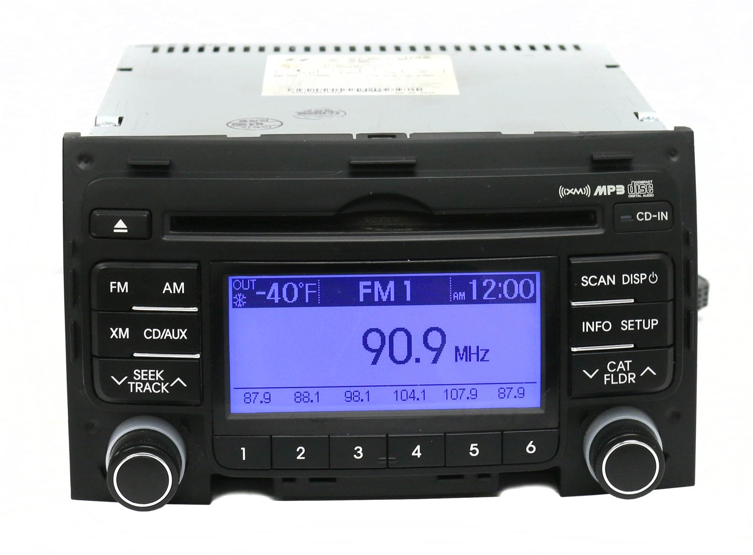 1 Factory Radio 638-51394-NOA-BLEM AM FM XM MP3 Radio CD Player 1 Factory Radio 638-51394-NOA-BLEM