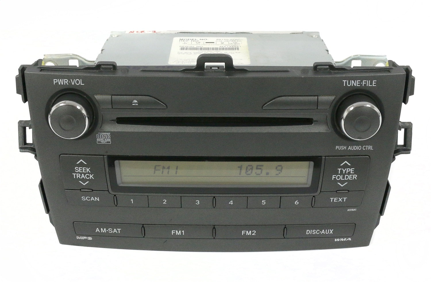 1 Factory Radio 638-51466-NOA AM FM Radio MP3 CD Player 1 Factory Radio 638-51466-NOA