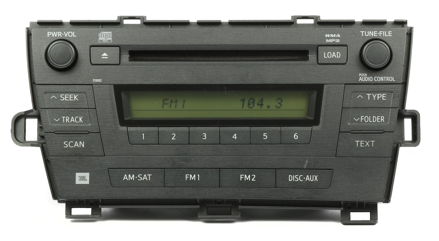 1 Factory Radio 638-51482-NOA3 AM FM Radio MP3 CD Player 1 Factory Radio 638-51482-NOA3
