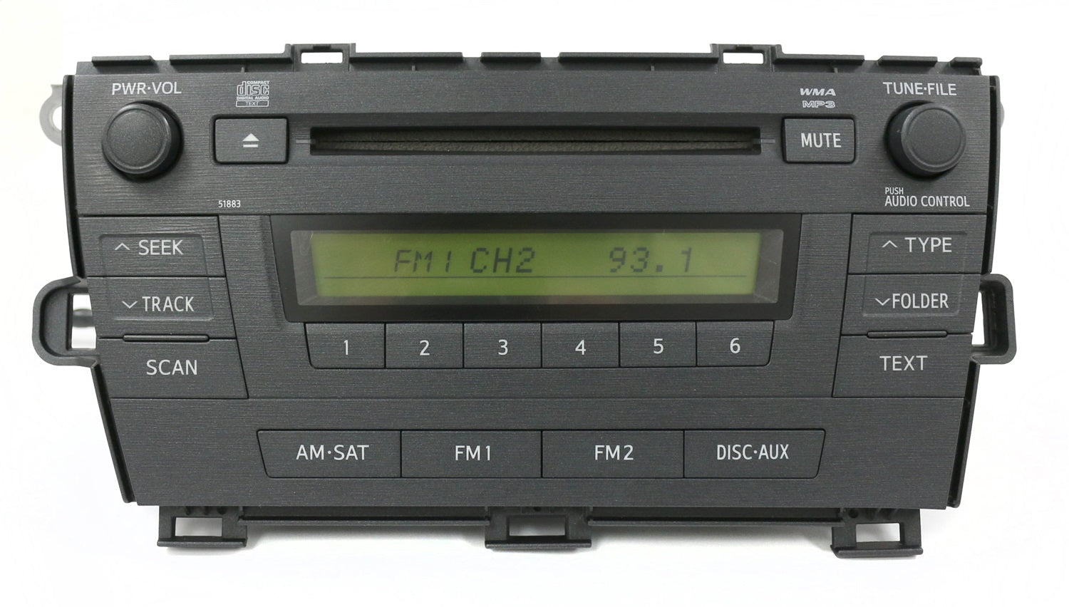 1 Factory Radio 638-51483-NOA4 AM FM Radio MP3 CD Player 1 Factory Radio 638-51483-NOA4
