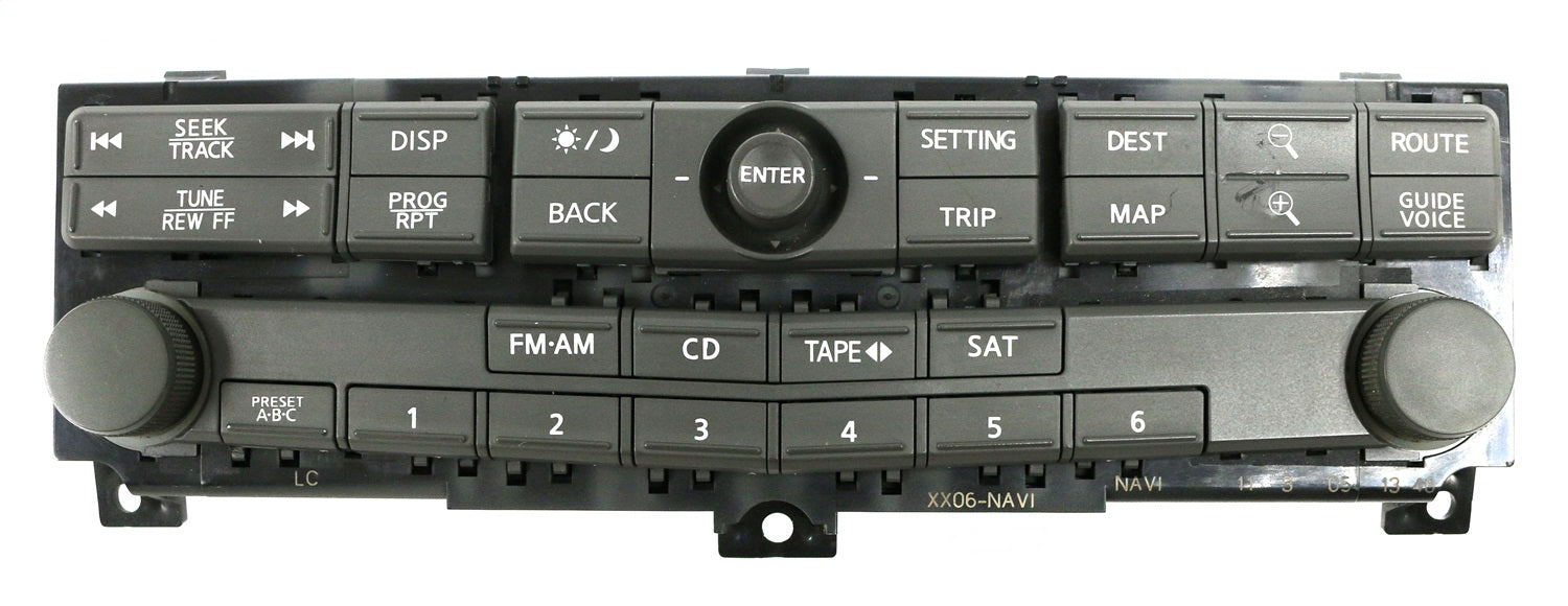 1 Factory Radio 638-51862-NOA AM FM Radio Control Panel; Remanufactured; Gray; OE Part Number: 28395ZK00A; 1 Factory Radio 638-51862-NOA