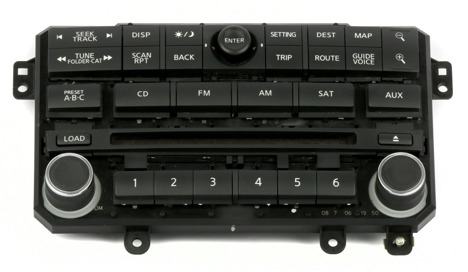 1 Factory Radio 638-51865-NOA Control Panel 1 Factory Radio 638-51865-NOA