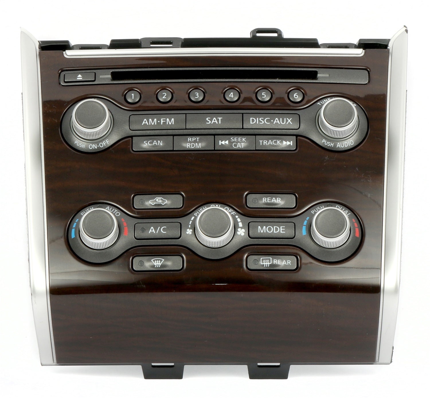 1 Factory Radio 638-52101-NOA Audio Control Panel; Remanufactured; Black; OE Part Number: F21PB1040B; 1 Factory Radio 638-52101-NOA