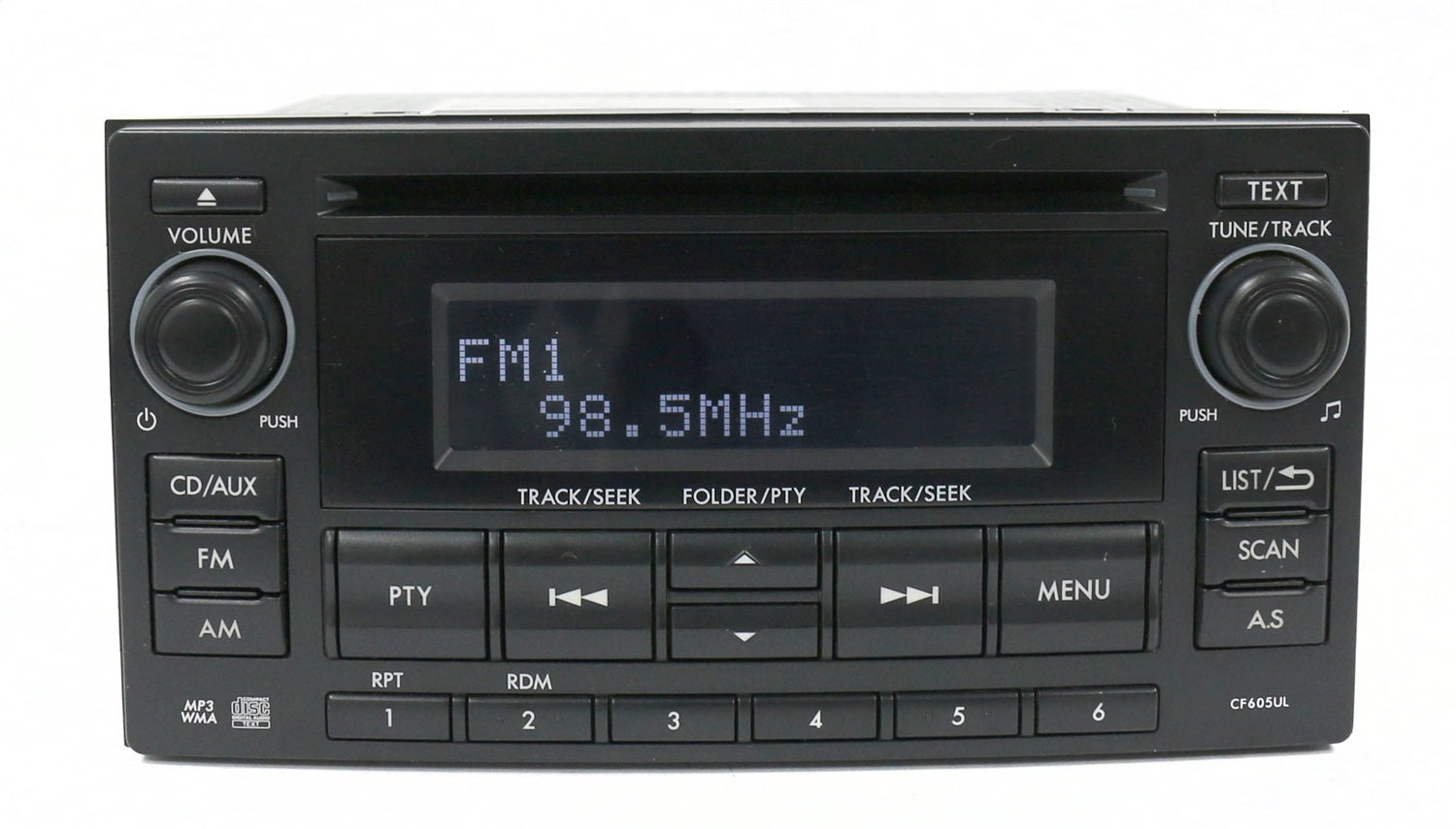 1 Factory Radio 638-52394-NOA AM FM Radio CD Player; Remanufactured; Black; OE Part Number: 8601SG600; 1 Factory Radio 638-52394-NOA
