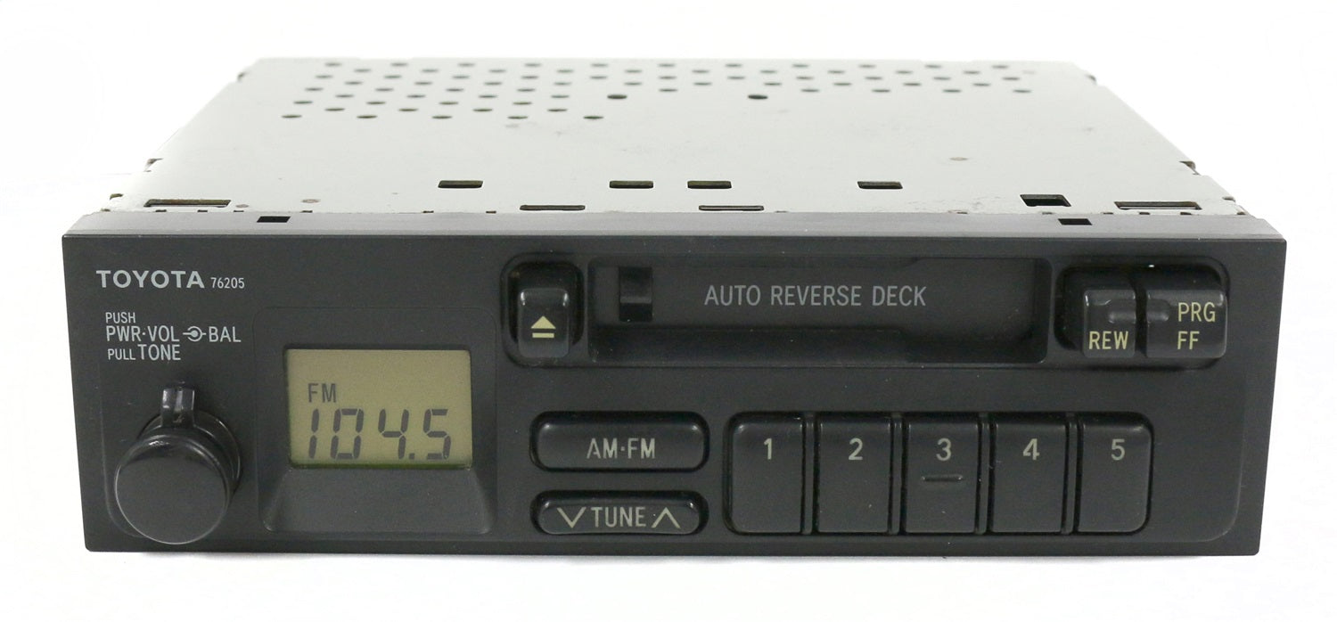 1 Factory Radio 638-56858-NOA AM FM Radio Cassette Player; Remanufactured; OE Part Number: 08600-00864; 1 Factory Radio 638-56858-NOA