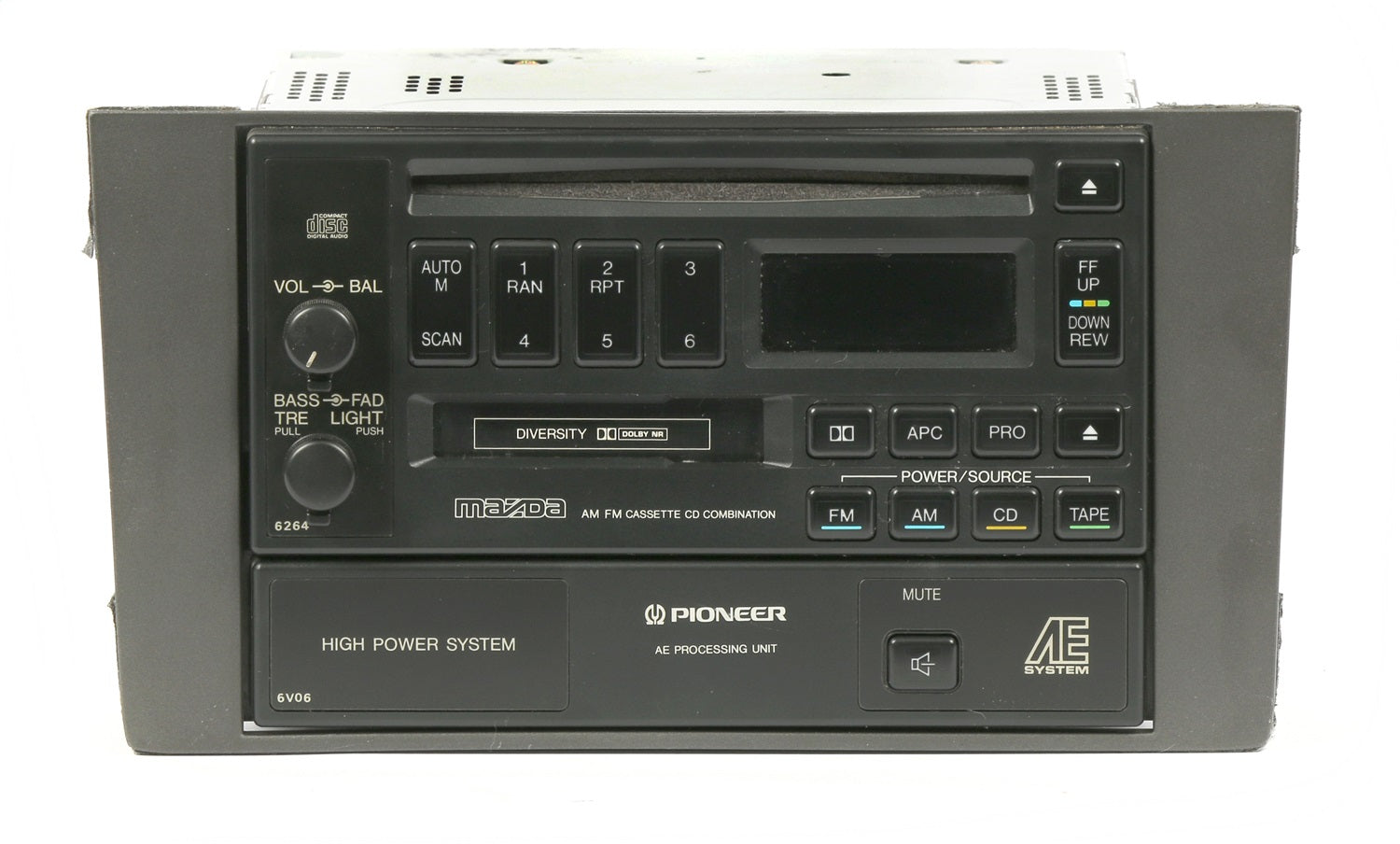 1 Factory Radio 638-57271-NOA AM FM Radio CD Cassette Player 1 Factory Radio 638-57271-NOA