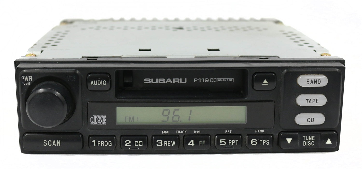 1 Factory Radio 638-57639-NOA AM FM Radio Cassette Player; Remanufactured; Black; OE Part Number: 86201AE06A; 1 Factory Radio 638-57639-NOA