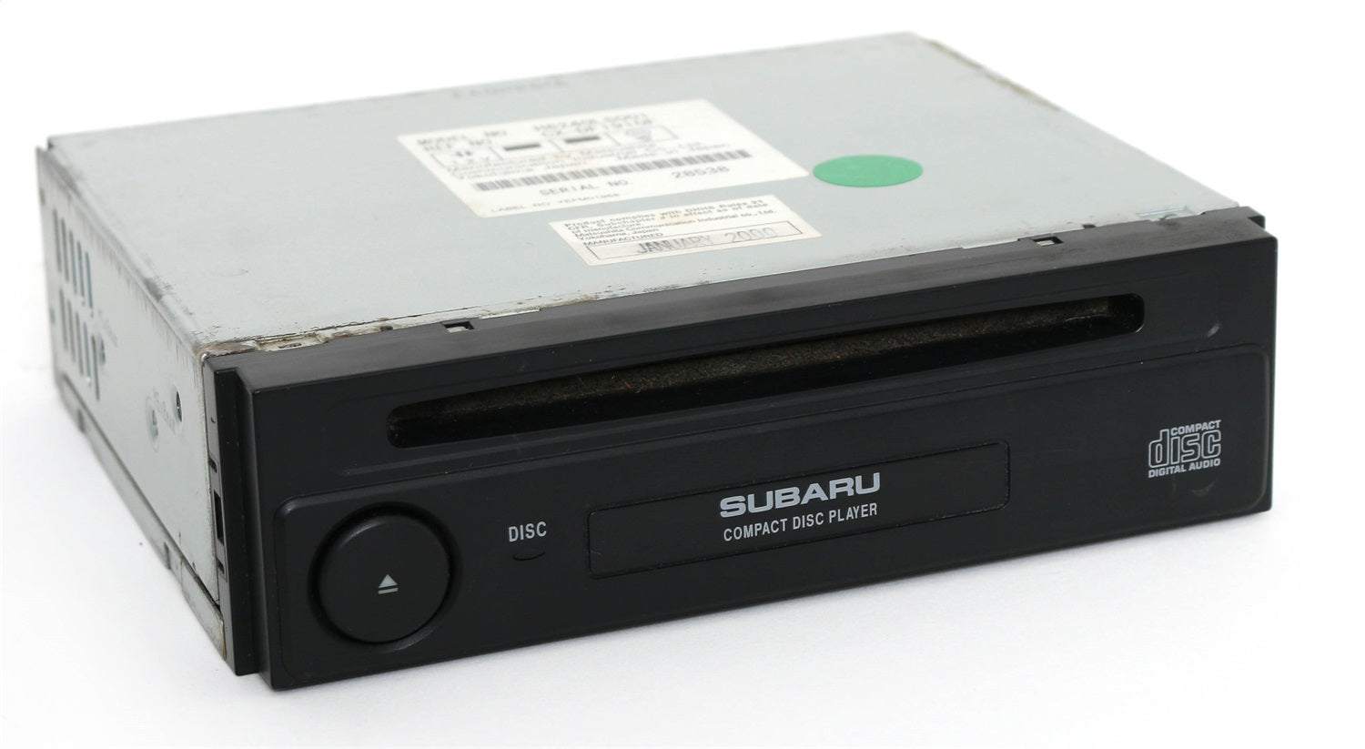 1 Factory Radio 638-57643-NOA CD Player; Remanufactured; Black; Single Disc; OE Part Number: H6240LS001; 1 Factory Radio 638-57643-NOA