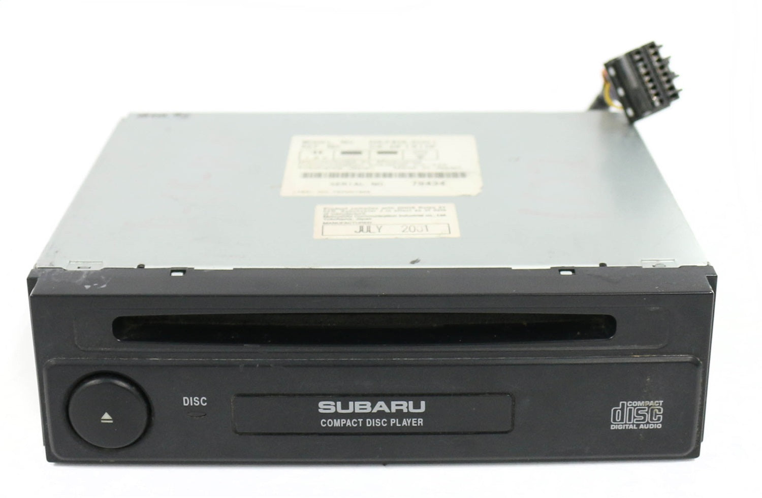 1 Factory Radio 638-57643-NOA2 CD Player; Remanufactured; Black; Single Disc; OE Part Number: H6240LS001; 1 Factory Radio 638-57643-NOA2