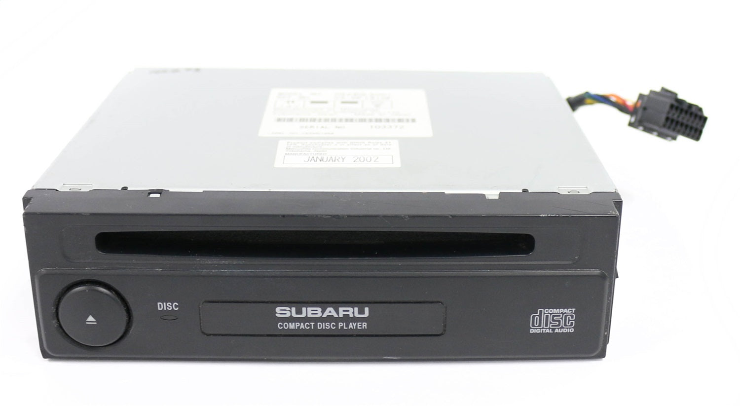 1 Factory Radio 638-57643-NOA3 CD Player; Remanufactured; Black; OE Part Number: H6240LS001; 1 Factory Radio 638-57643-NOA3