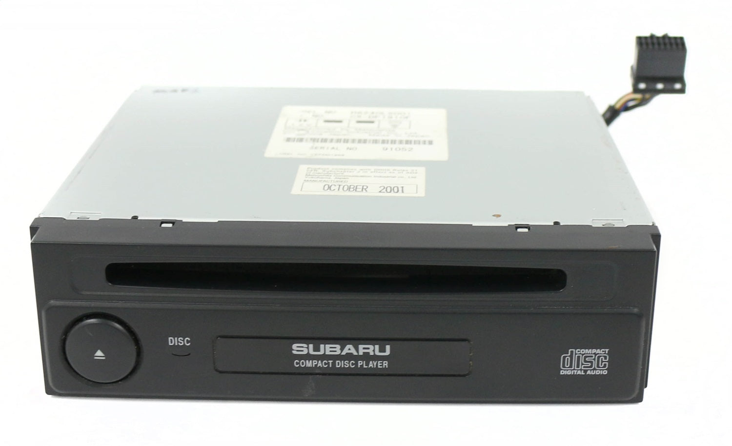 1 Factory Radio 638-57643-NOA7 CD Player; Remanufactured; Black; Single Disc; OE Part Number: H6240LS001; 1 Factory Radio 638-57643-NOA7