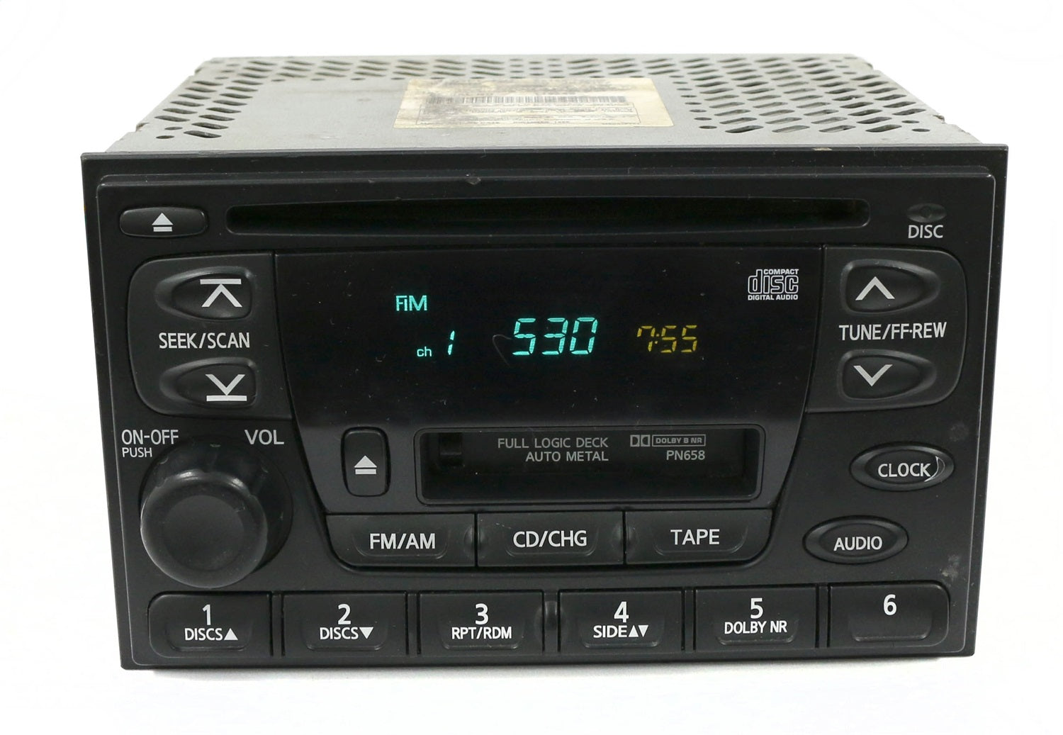 1 Factory Radio 638-57700-NOA AM FM Radio CD Cassette Player 1 Factory Radio 638-57700-NOA