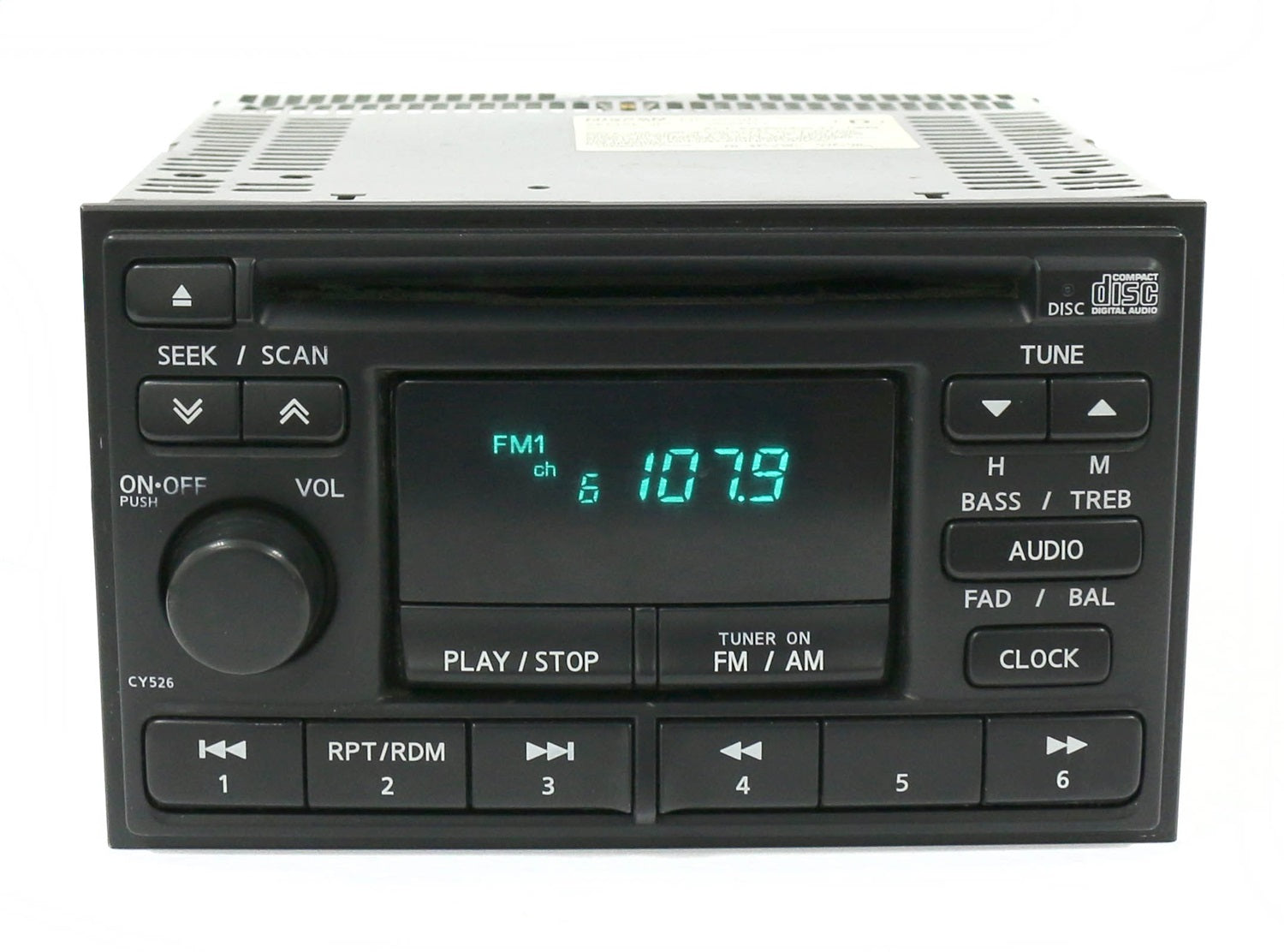 1 Factory Radio 638-57701-NOA AM FM Radio CD Player 1 Factory Radio 638-57701-NOA