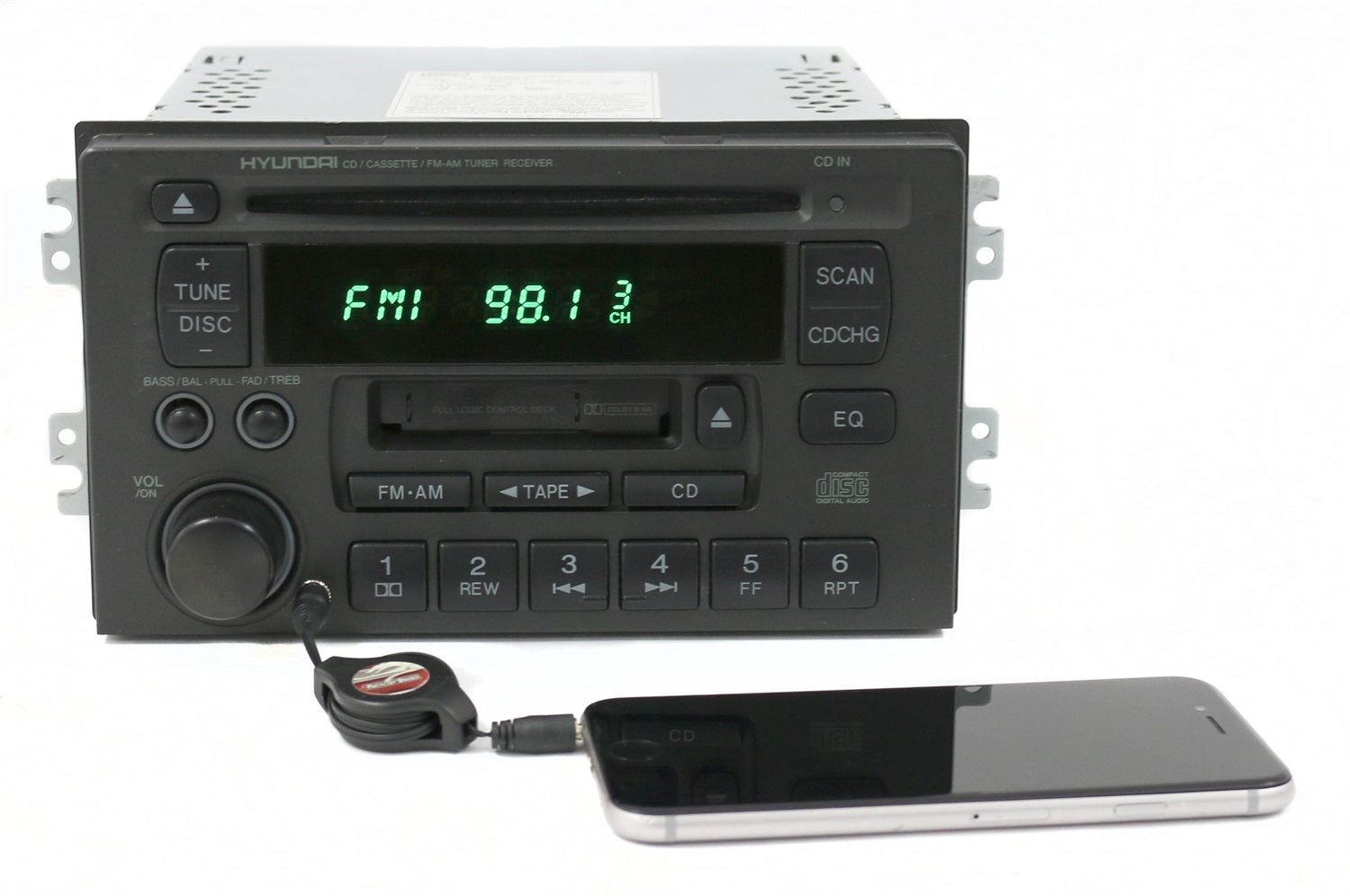1 Factory Radio 638-57781B-A AM FM Radio CD Cassette Player 1 Factory Radio 638-57781B-A