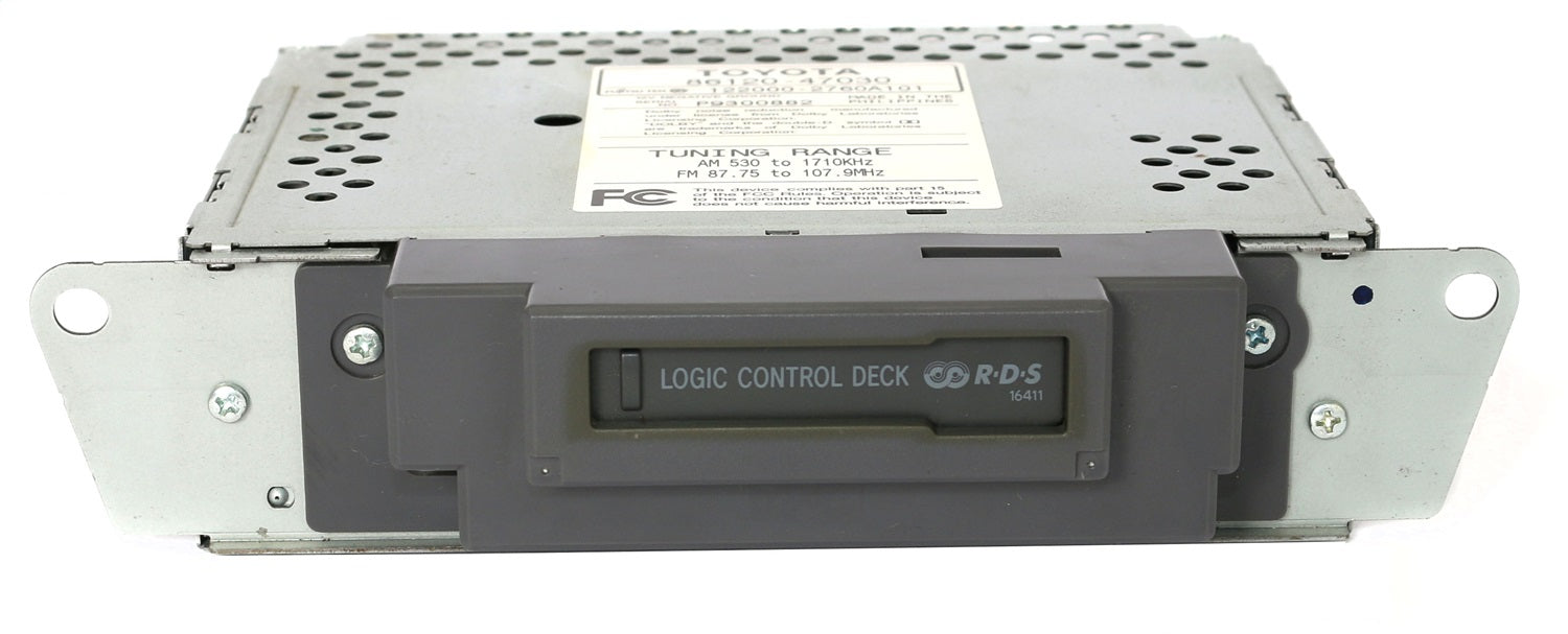 1 Factory Radio 638-57819-NOA Cassette Player; Remanufactured; Gray; OE Part Number: 86120-47030; 1 Factory Radio 638-57819-NOA