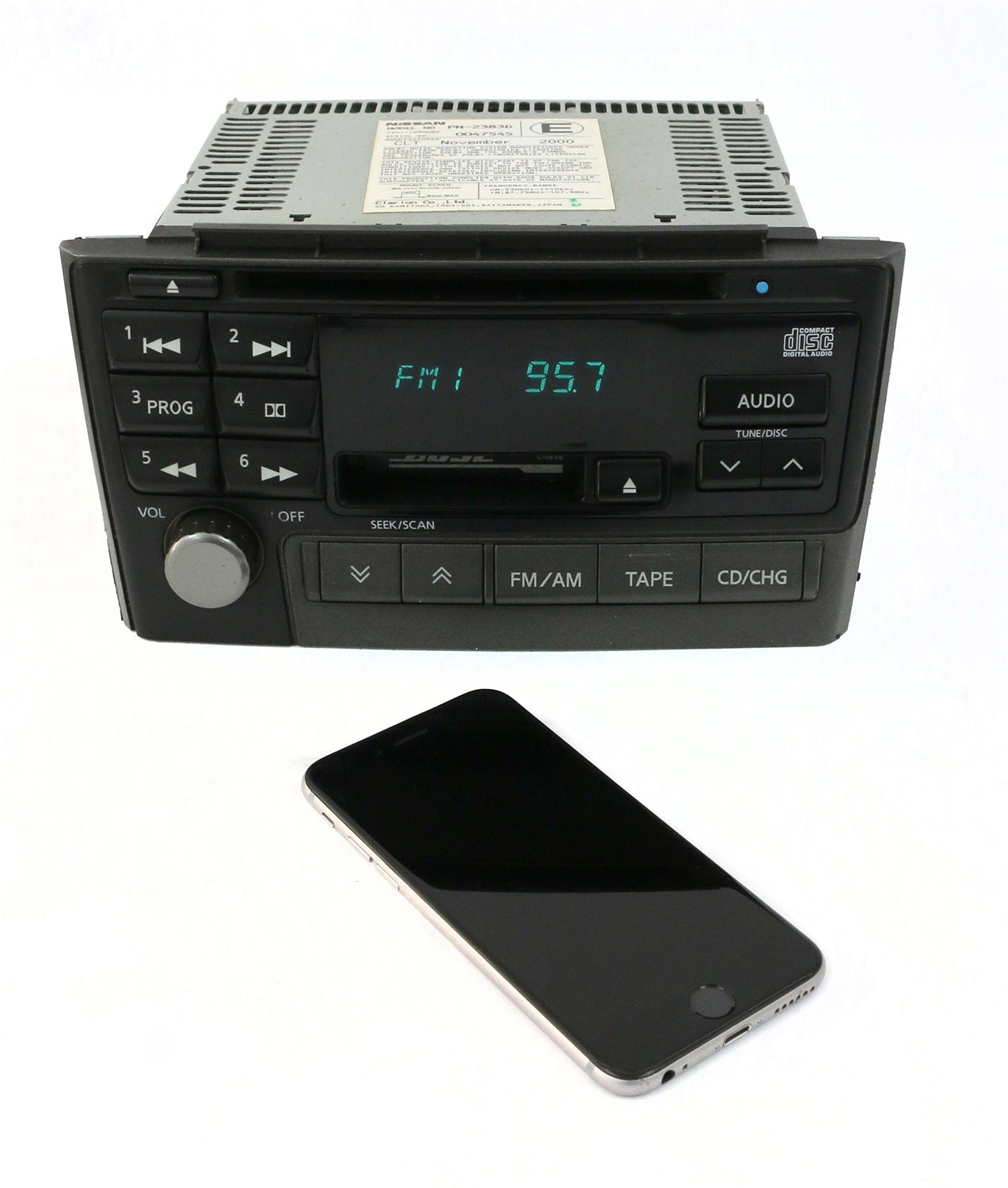 1 Factory Radio 638-57838-BT2 AM FM Radio CD Cassette Player 1 Factory Radio 638-57838-BT2