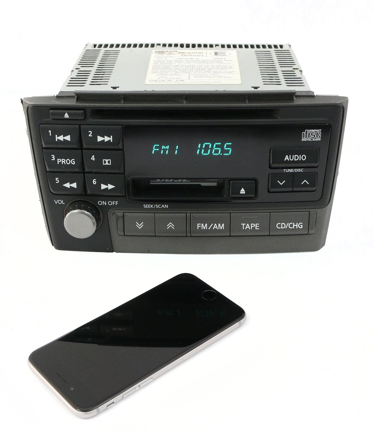 1 Factory Radio 638-57838-BT3 AM FM Radio CD Cassette Player 1 Factory Radio 638-57838-BT3