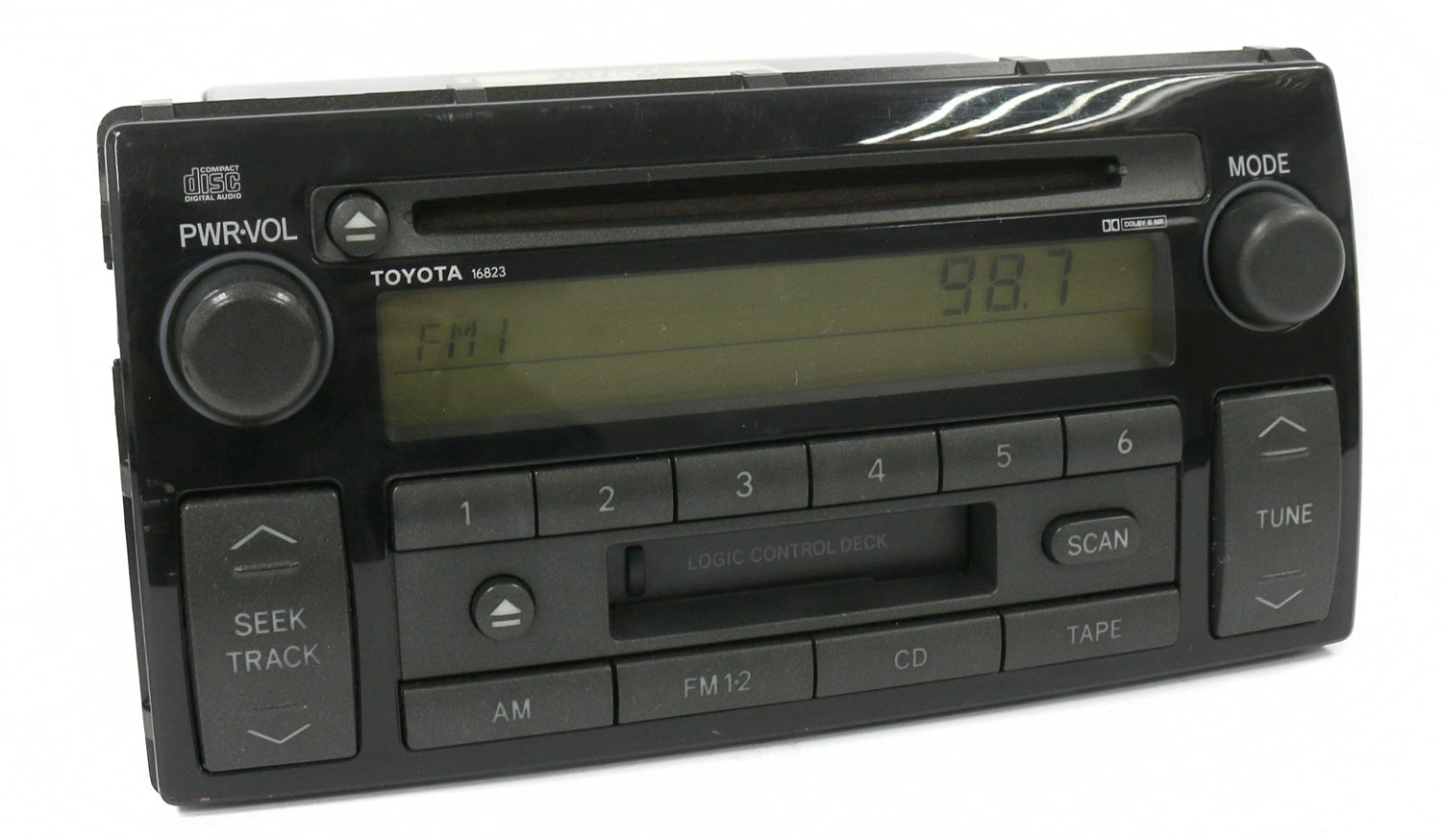 1 Factory Radio 638-58016B-NOA2 AM FM Radio CD Cassette Player 1 Factory Radio 638-58016B-NOA2