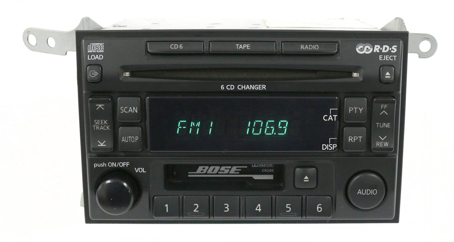 1 Factory Radio 638-58028-NOA AM FM Radio CD Cassette Player 1 Factory Radio 638-58028-NOA