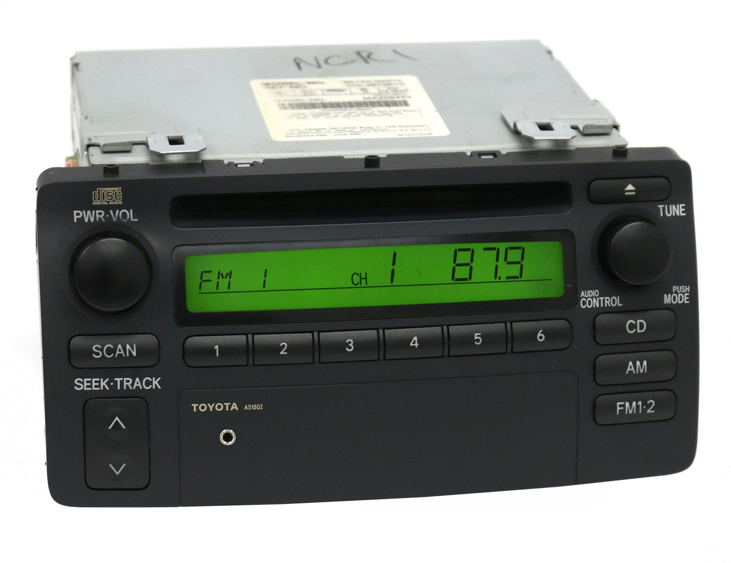1 Factory Radio 638-58043A-A AM FM Radio CD Player 1 Factory Radio 638-58043A-A