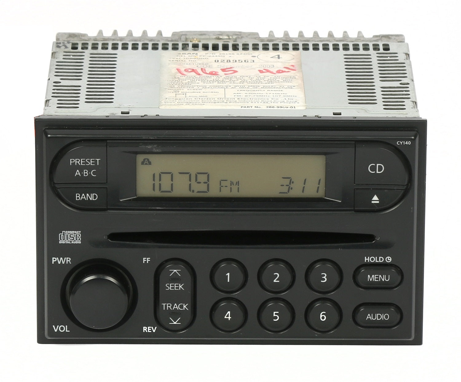 1 Factory Radio 638-58056-NOA AM FM Radio CD Player 1 Factory Radio 638-58056-NOA