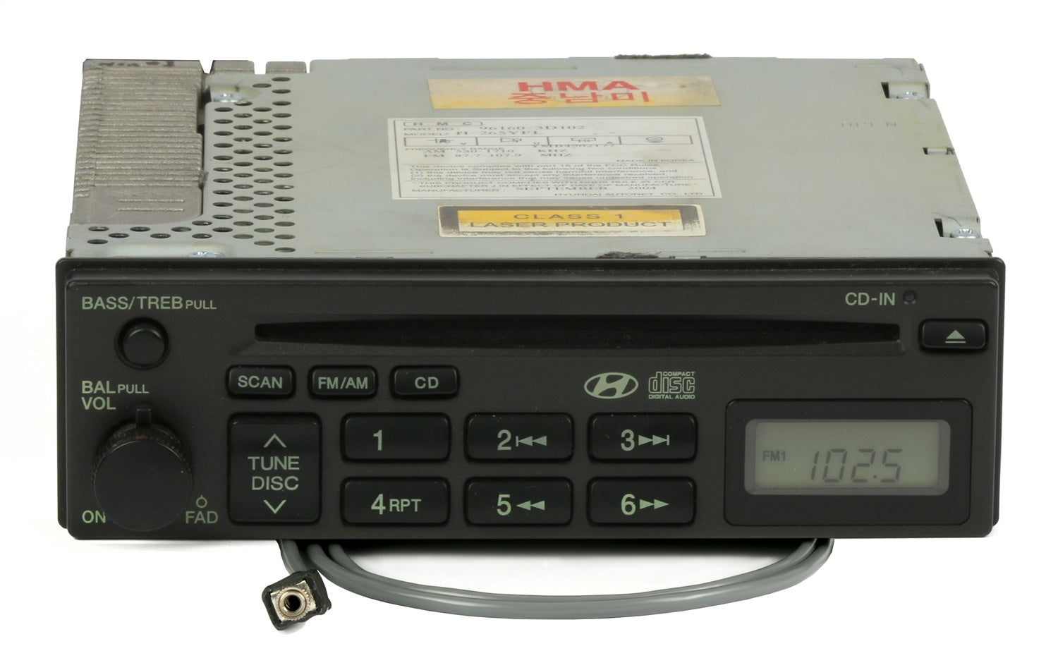 1 Factory Radio 638-58063B-B AM FM Radio CD Player 1 Factory Radio 638-58063B-B