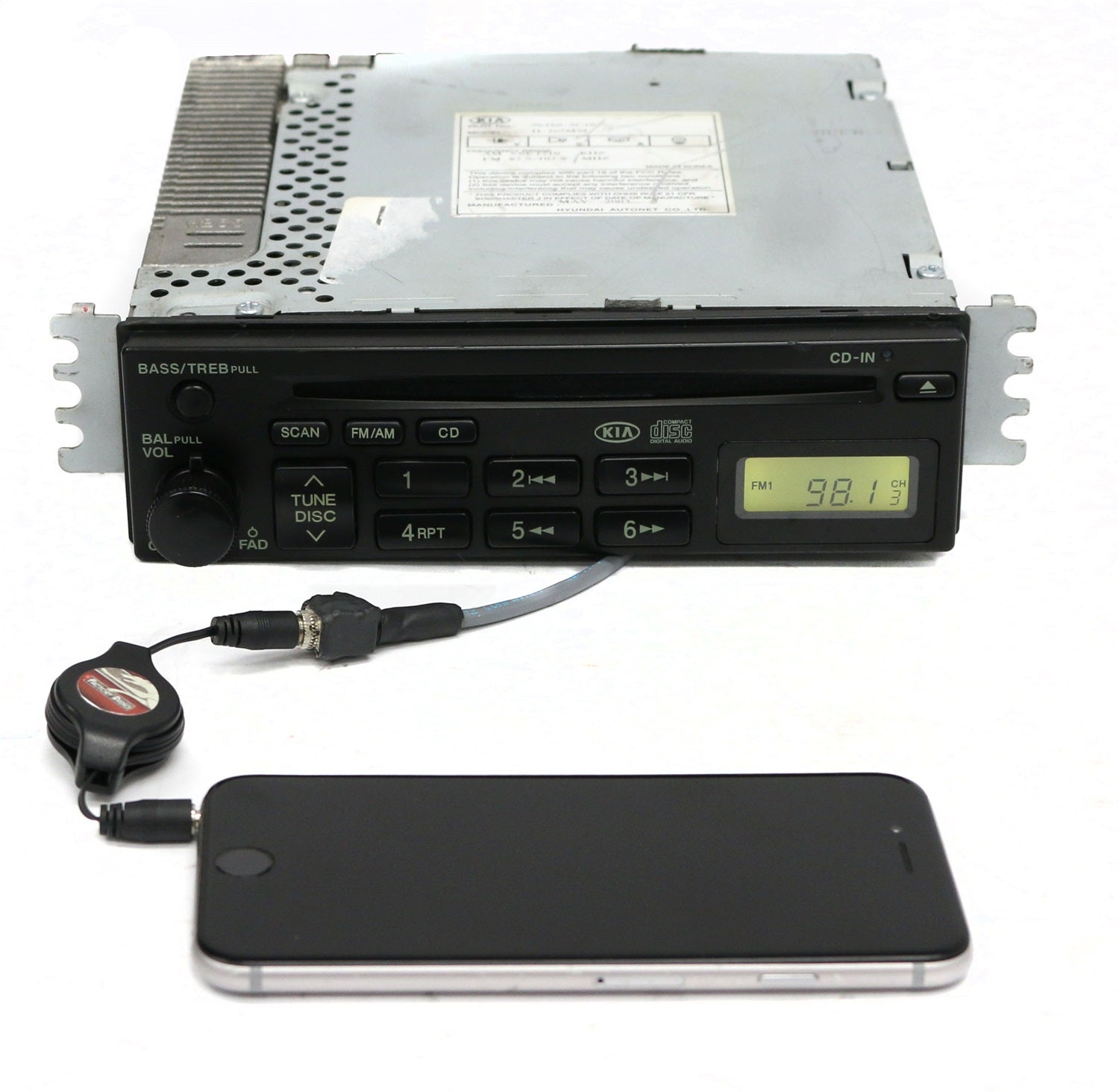 1 Factory Radio 638-58081B-B AM FM Radio CD Player 1 Factory Radio 638-58081B-B