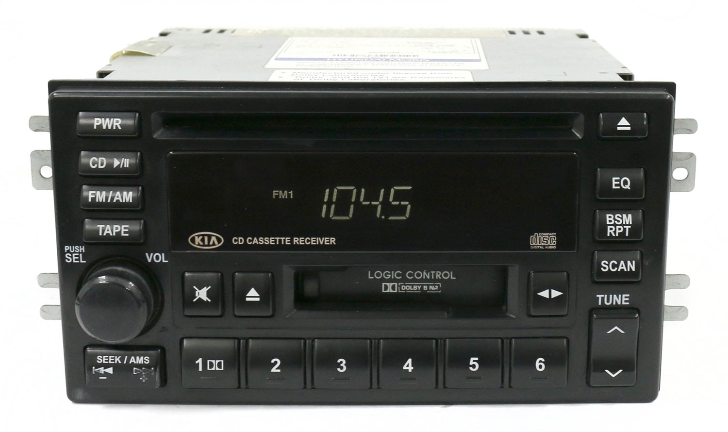 1 Factory Radio 638-58103E-NOA AM FM Radio CD Cassette Player 1 Factory Radio 638-58103E-NOA