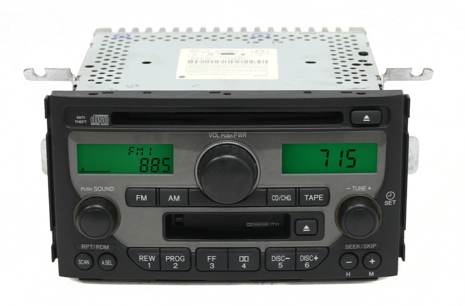 1 Factory Radio 638-58131-NOA-BLEM3 AM FM Radio Cassette CD Player 1 Factory Radio 638-58131-NOA-BLEM3
