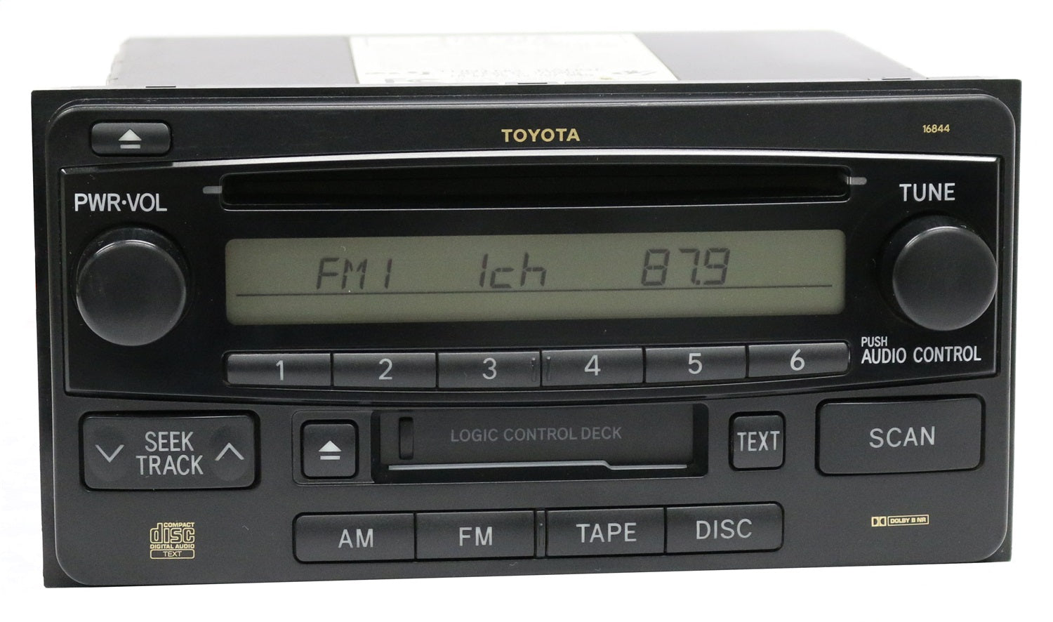 1 Factory Radio 638-58141A-NOA AM FM Radio CD Cassette Player 1 Factory Radio 638-58141A-NOA