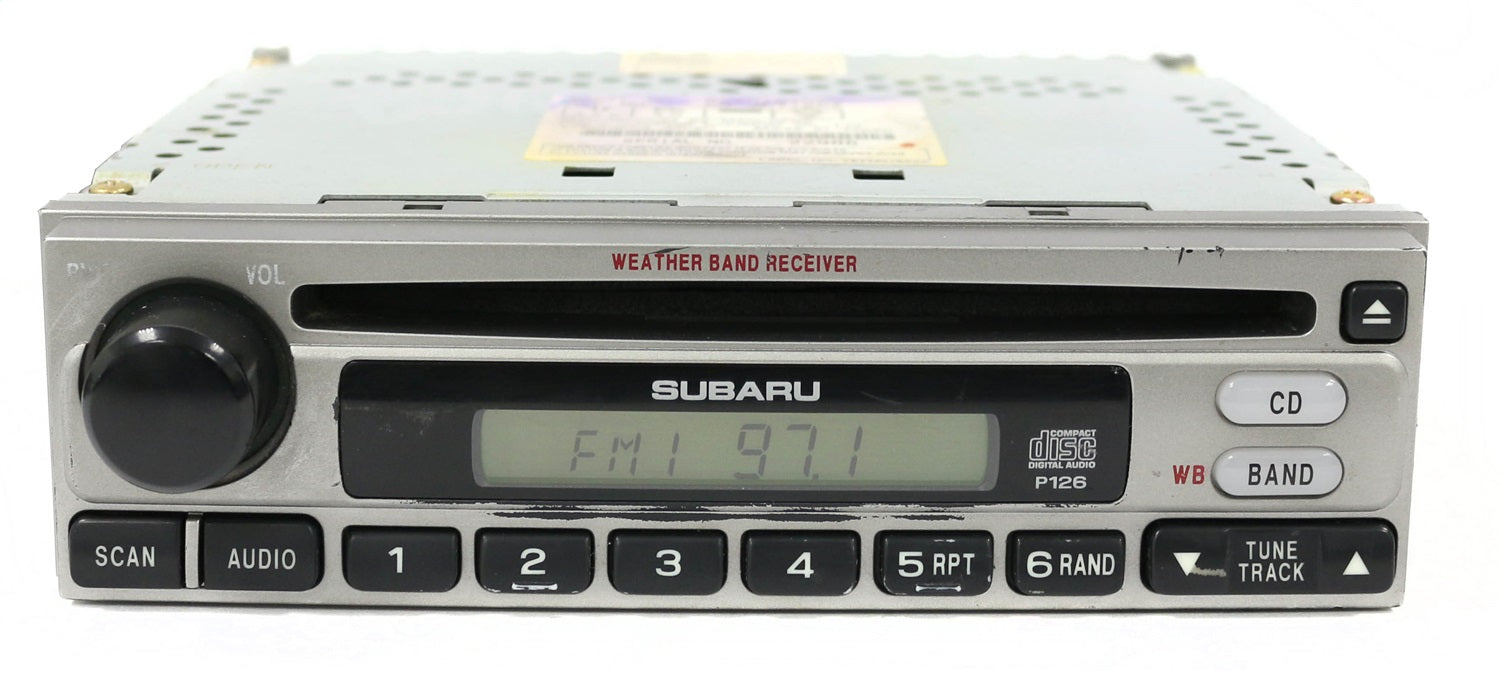1 Factory Radio 638-58172-NOA-BLEM AM FM Radio CD Player 1 Factory Radio 638-58172-NOA-BLEM