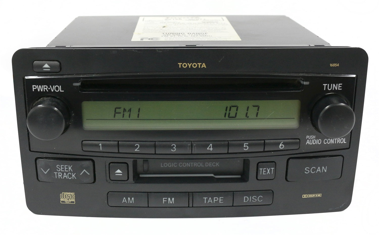 1 Factory Radio 638-58180A-NOA-X AM FM Radio CD Cassette Player 1 Factory Radio 638-58180A-NOA-X