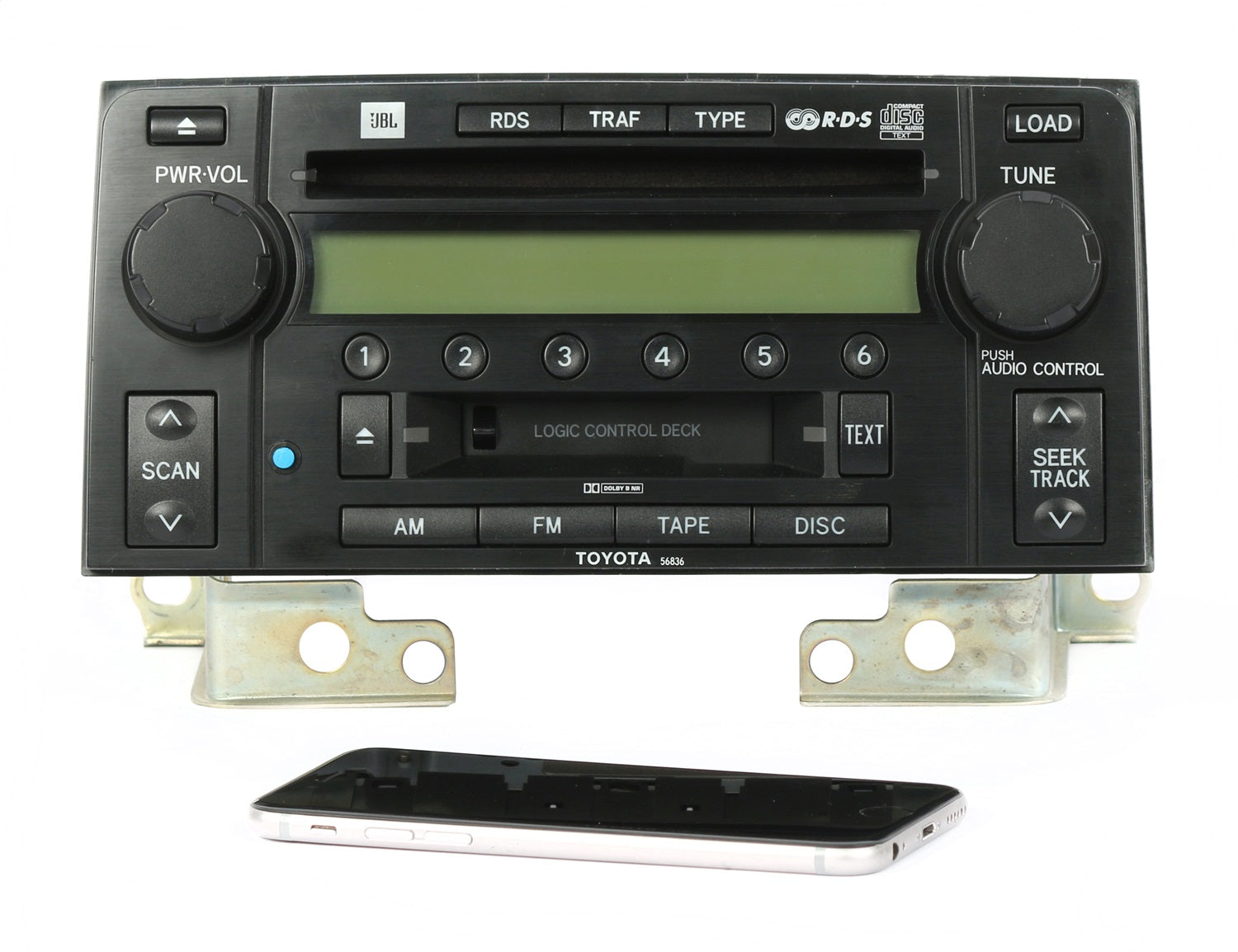 1 Factory Radio 638-58185-BT AM FM Radio CD Cassette Player 1 Factory Radio 638-58185-BT