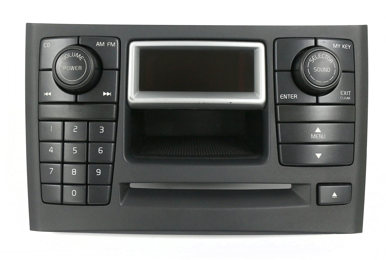 1 Factory Radio 638-58278-NOA-X Control Panel; Remanufactured; Black; w/Display; OE Part Number: 30679226; 1 Factory Radio 638-58278-NOA-X