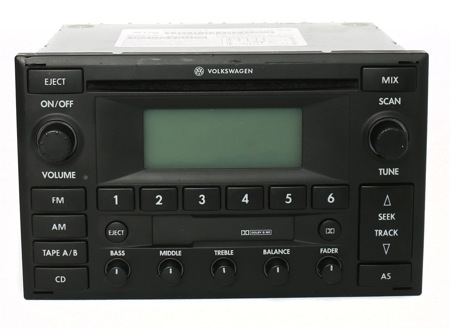 1 Factory Radio 638-58312-NOA2 AM FM Radio CD Cassette Player 1 Factory Radio 638-58312-NOA2