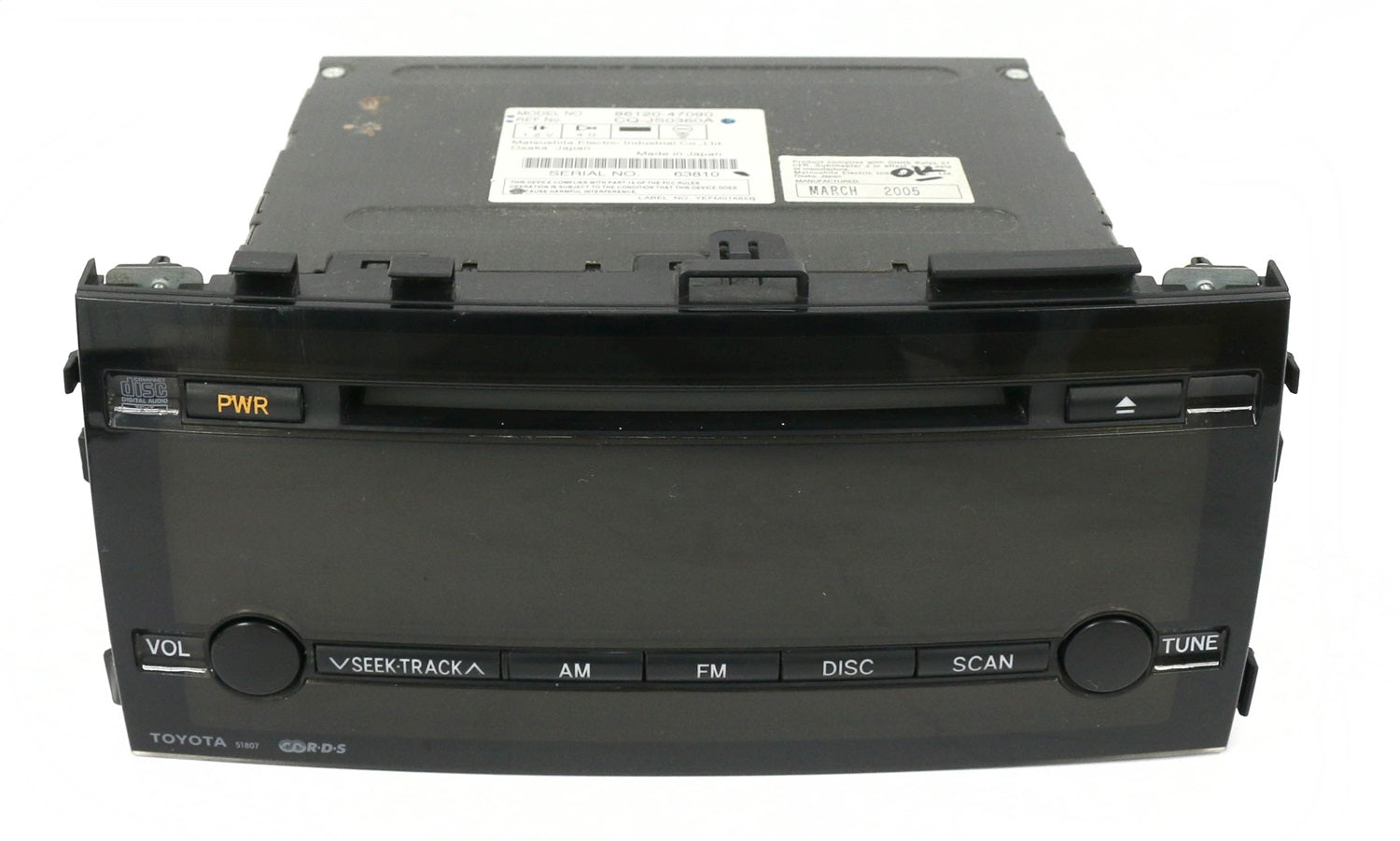 1 Factory Radio 638-58423-NOA-BLEM6 AM FM Radio CD Player 1 Factory Radio 638-58423-NOA-BLEM6