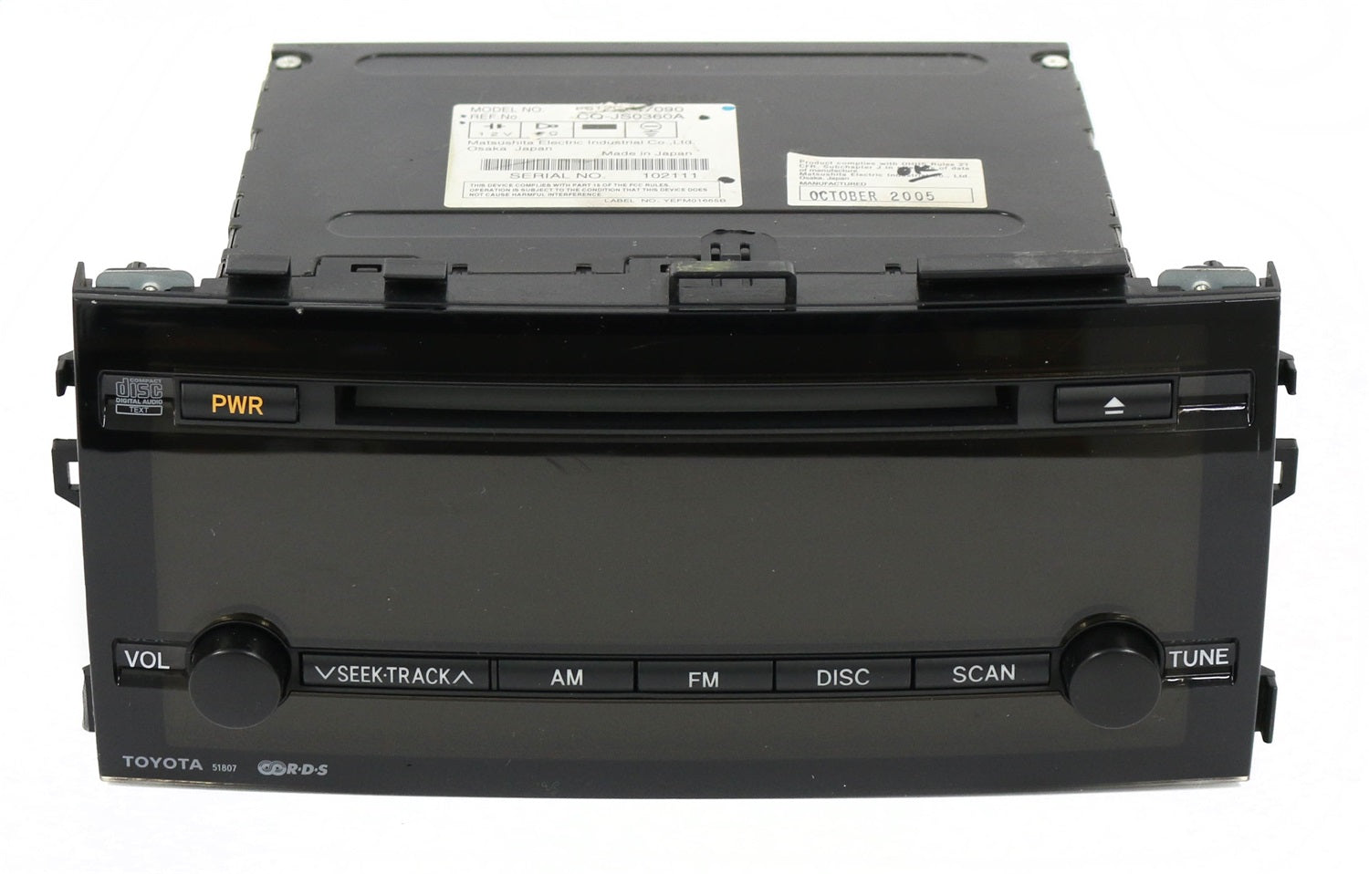 1 Factory Radio 638-58423-NOA4 AM FM Radio CD Player 1 Factory Radio 638-58423-NOA4