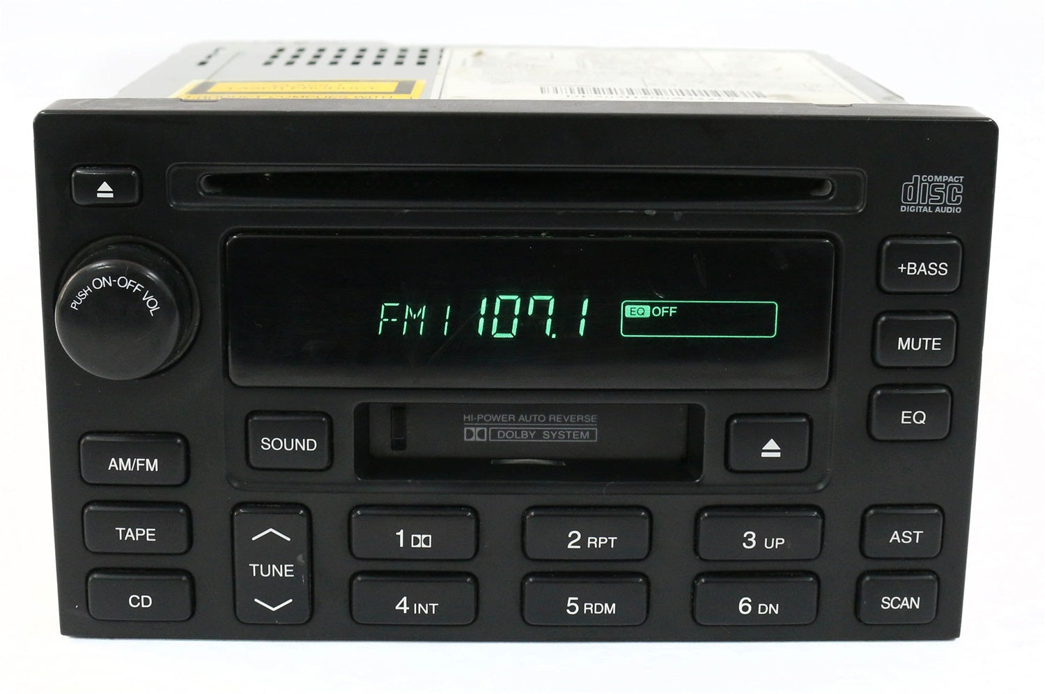 1 Factory Radio 638-58485-NOA-X AM FM Radio CD Cassette Player 1 Factory Radio 638-58485-NOA-X