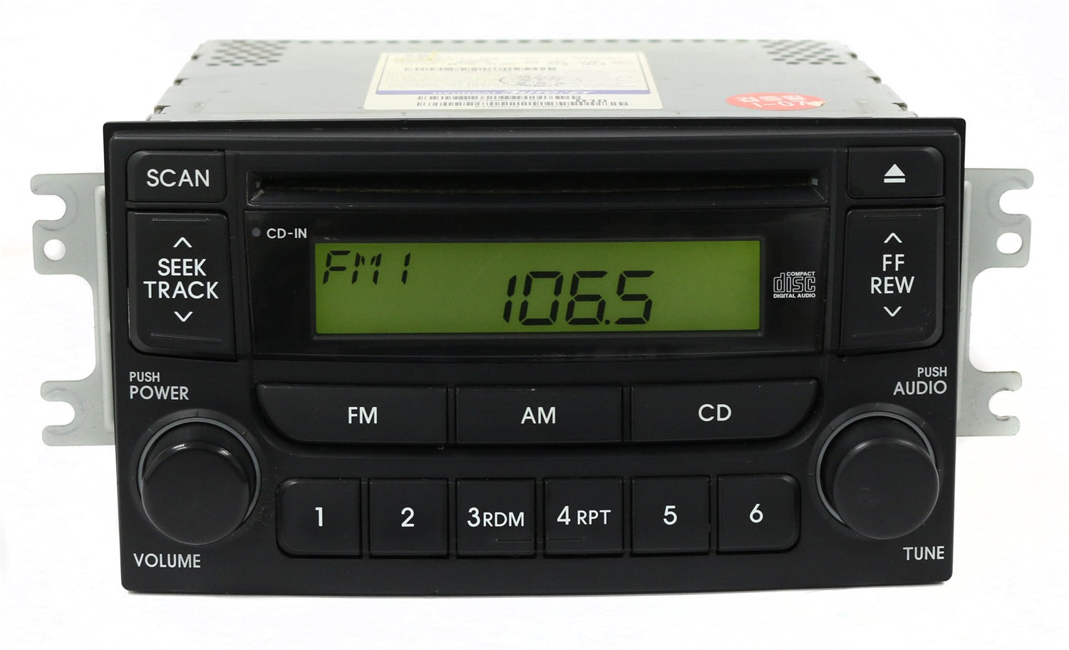 1 Factory Radio 638-58564D-NOA2 AM FM Radio MP3 CD Player 1 Factory Radio 638-58564D-NOA2