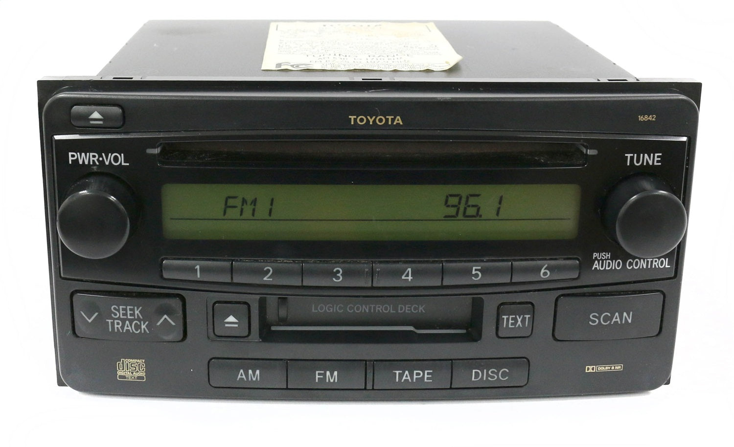 1 Factory Radio 638-58602A-NOA AM FM Radio CD Cassette Player 1 Factory Radio 638-58602A-NOA