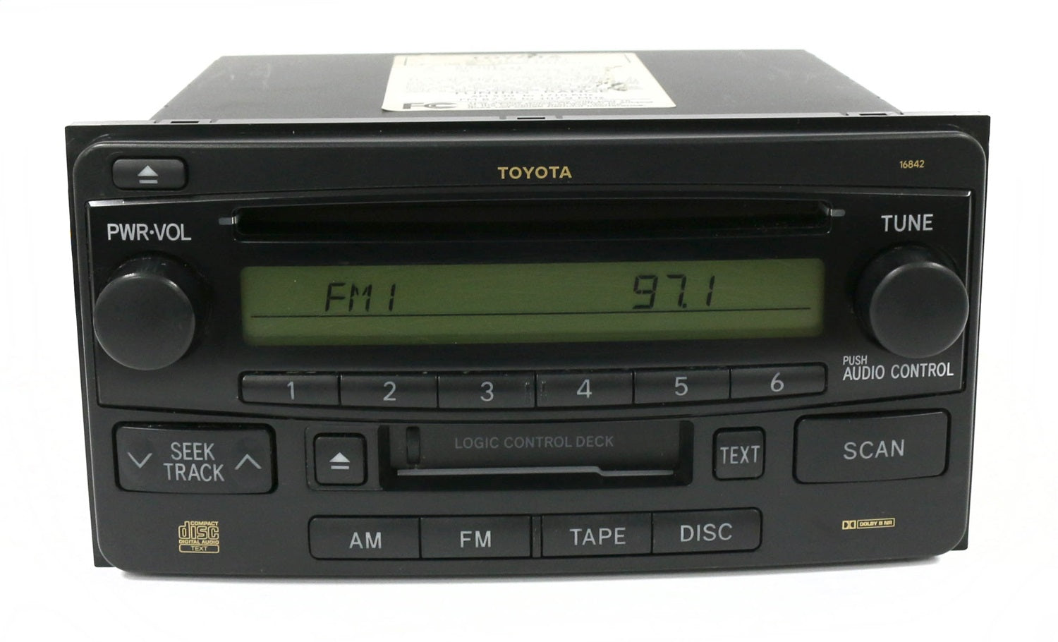 1 Factory Radio 638-58602A-NOA2 AM FM Radio CD Cassette Player 1 Factory Radio 638-58602A-NOA2