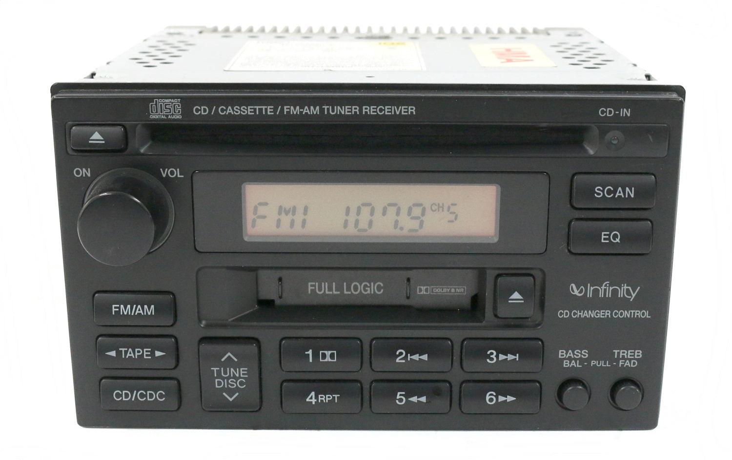 1 Factory Radio 638-58917-NOA-X AM FM Radio CD Cassette Player 1 Factory Radio 638-58917-NOA-X